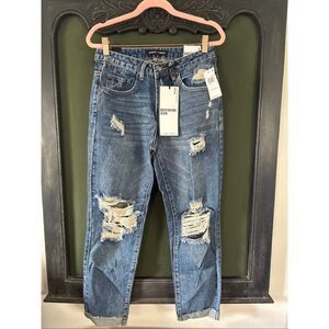 Almost Famous Ripped Boyfriend jeans Size 3 NWT
